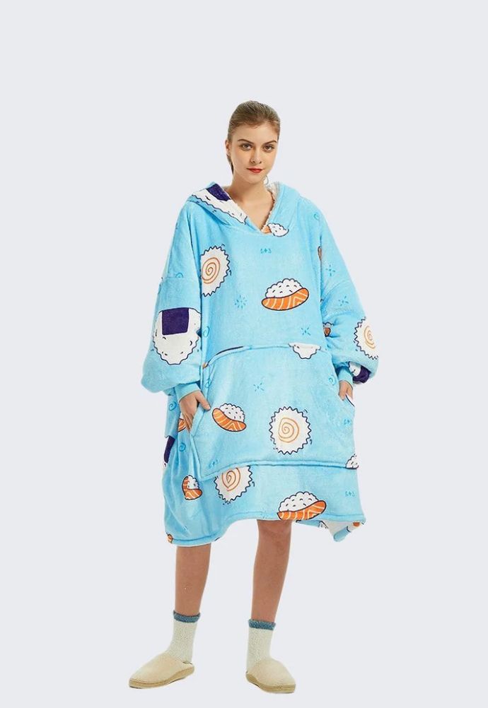 Oversized Wearable Blanket Hoodie – Plush & Personalised