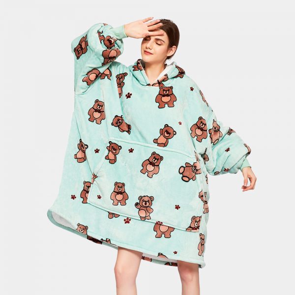 Oversized Wearable Blanket Hoodie – Plush & Personalised