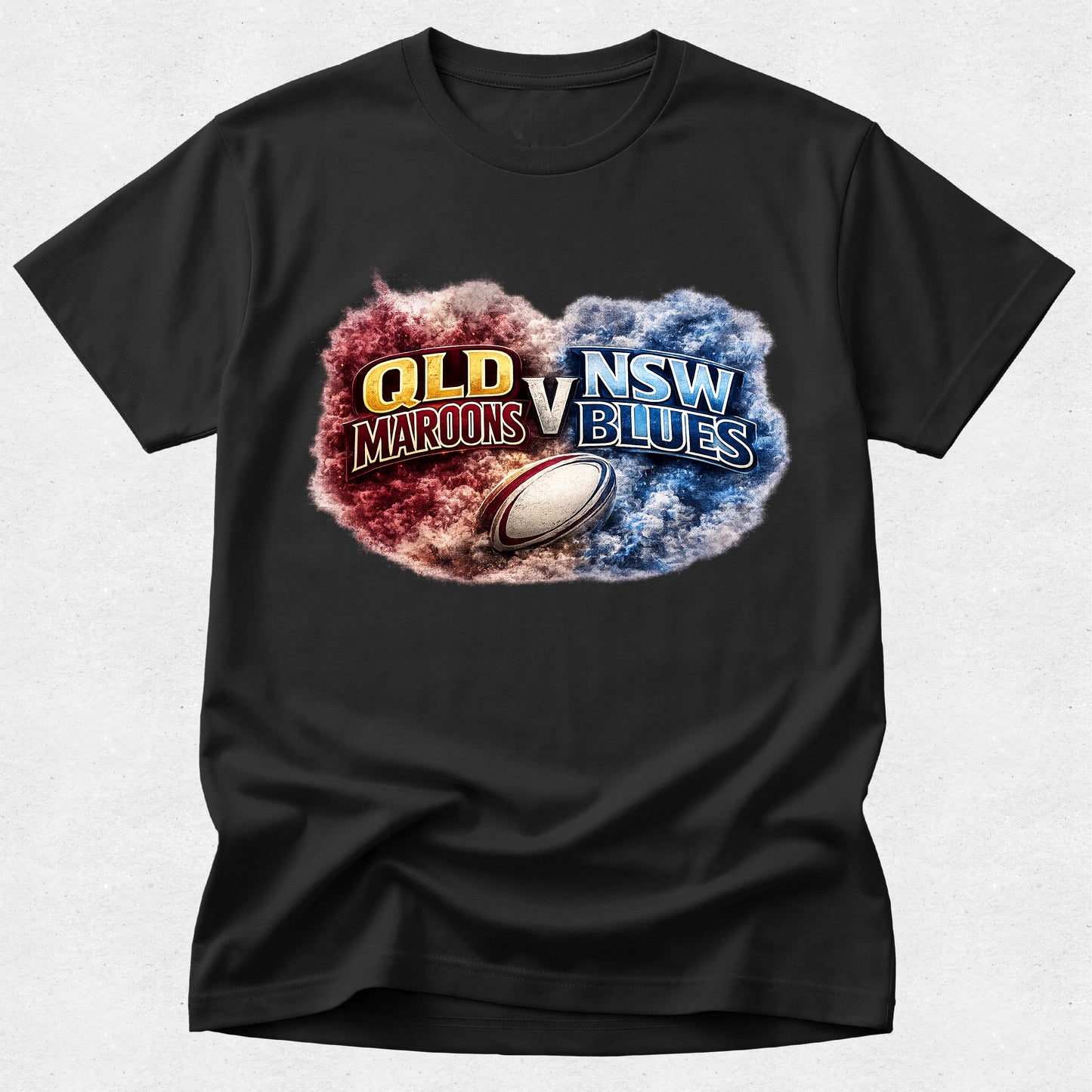 QLD Maroons Versus NSW Blues Supporter Tshirt - State of Origin