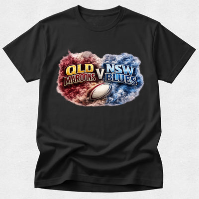 QLD Maroons Versus NSW Blues Supporter Tshirt - State of Origin