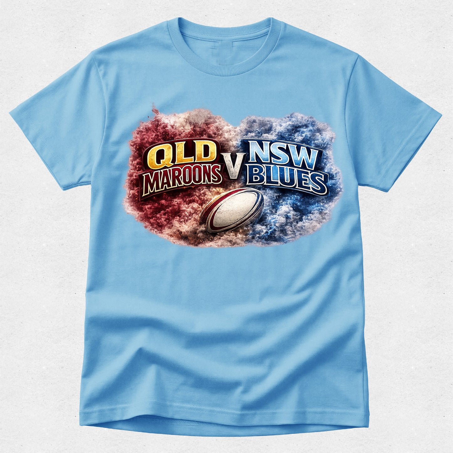 QLD Maroons Versus NSW Blues Supporter Tshirt - State of Origin