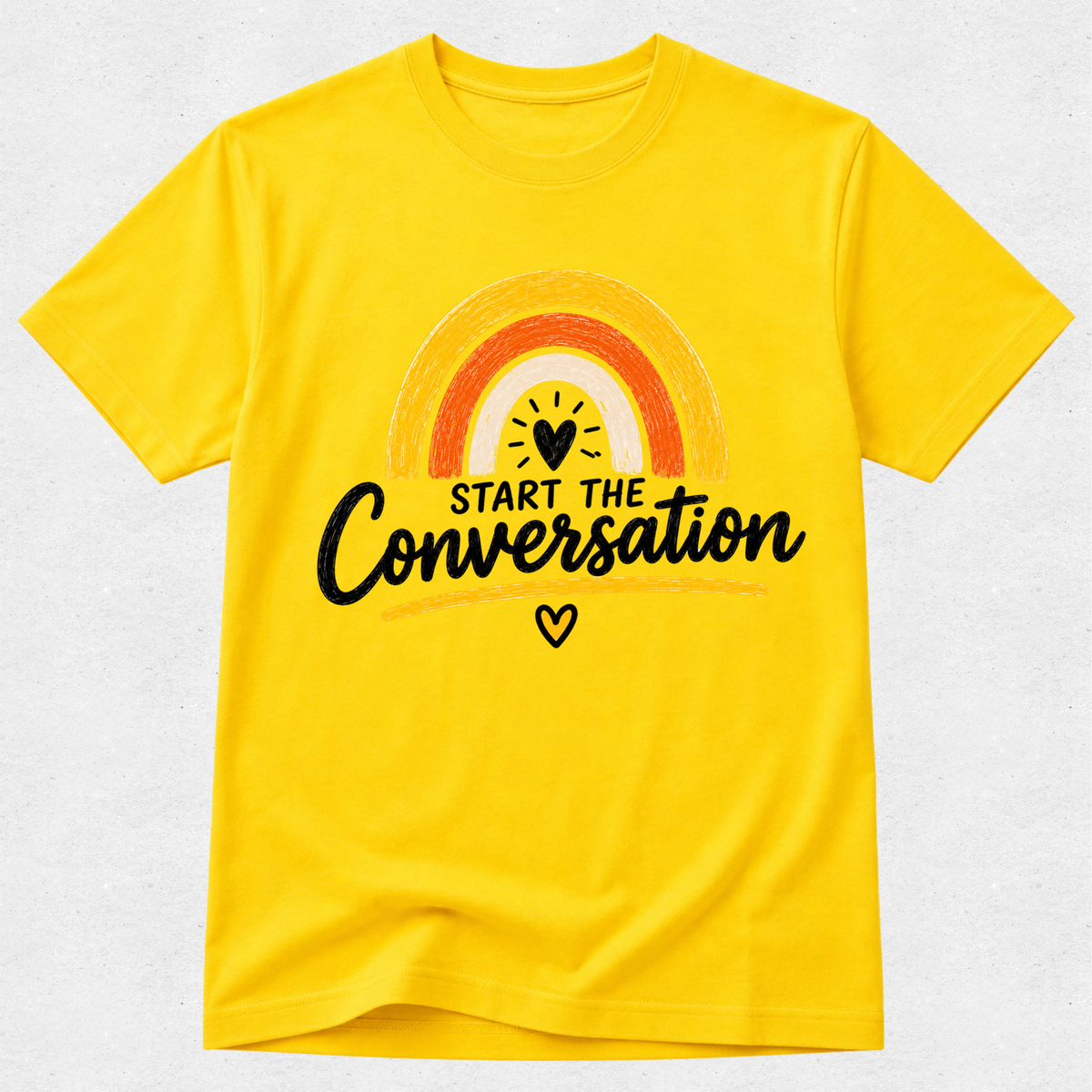 Start the Conversation Rainbow - Mental Health & Kindness Tshirt