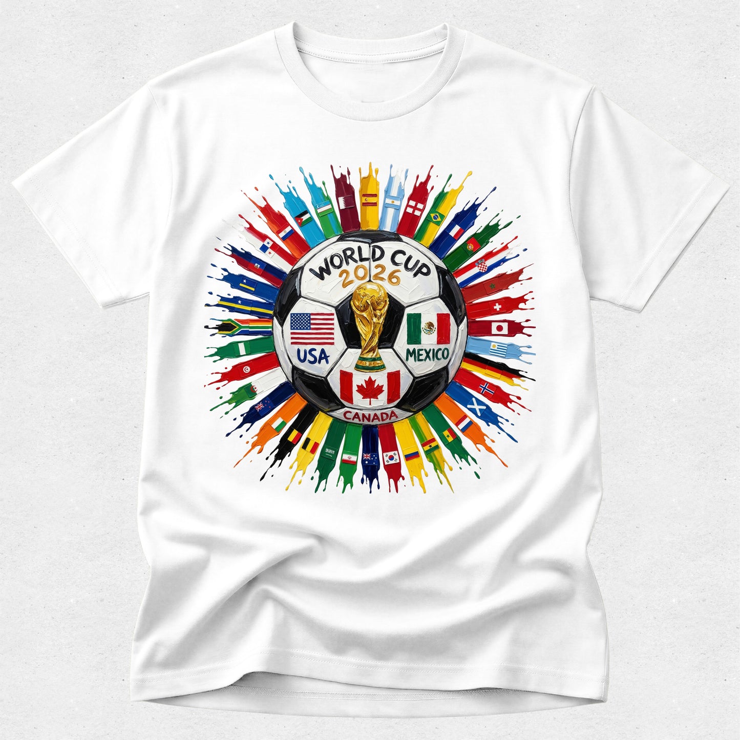 World Soccer 2026 Fan T-Shirt -  World Cup Football Supporter Tee