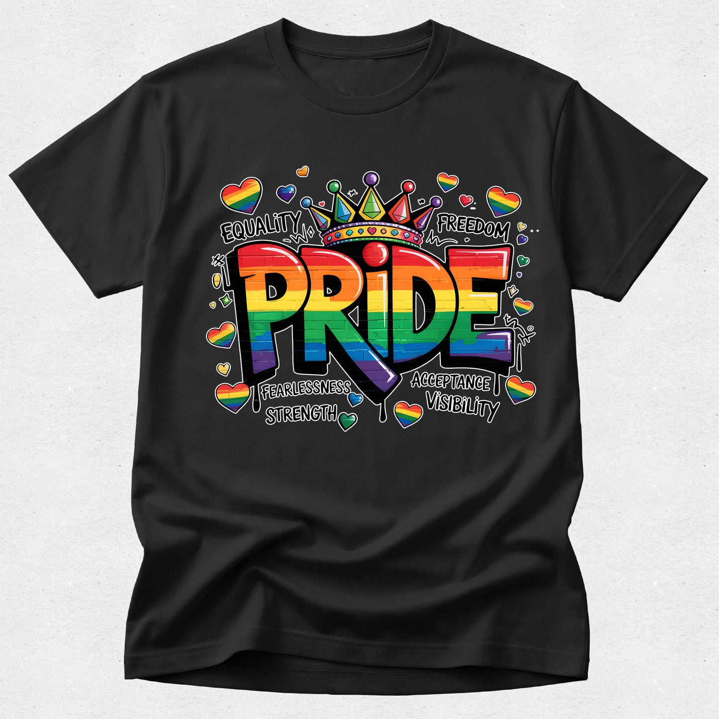 Rainbow Pride Crown Tshirt