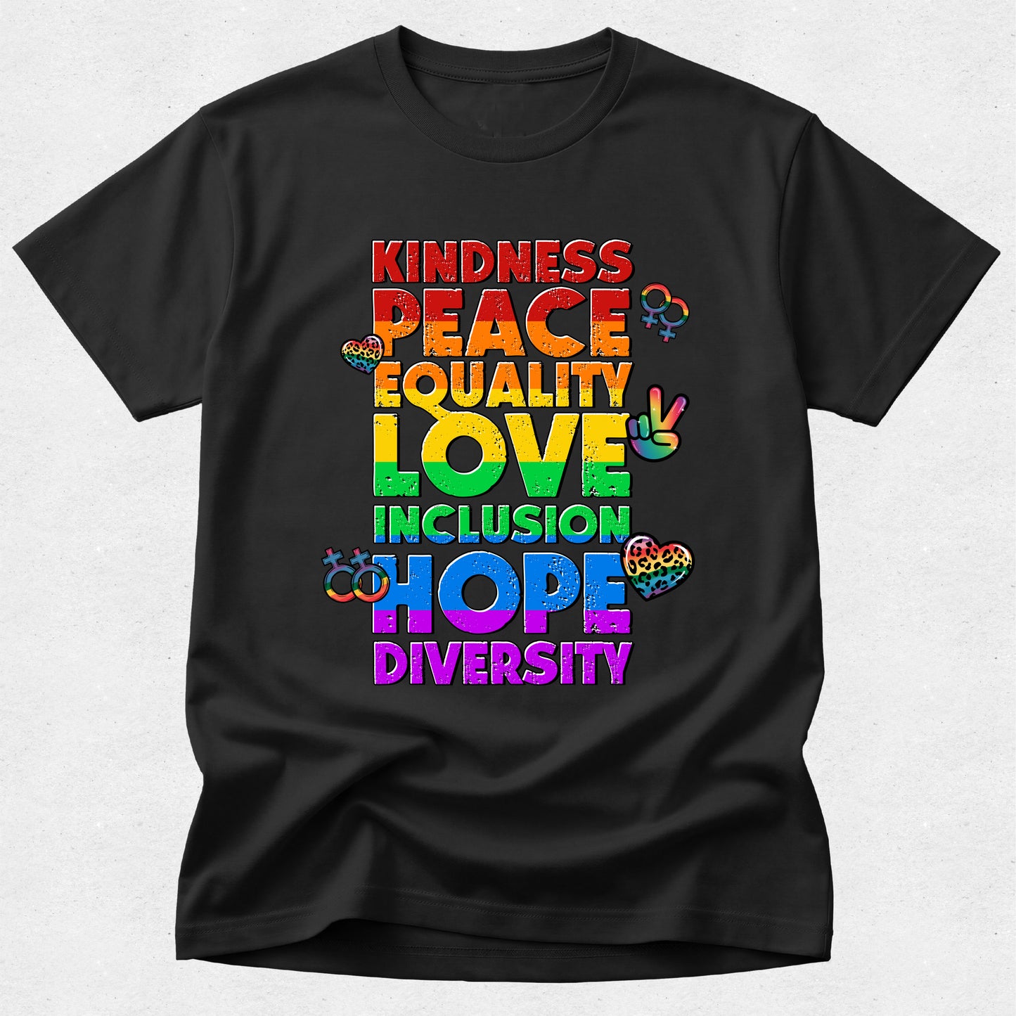 Kindess Peace Equality Pride Tshirt