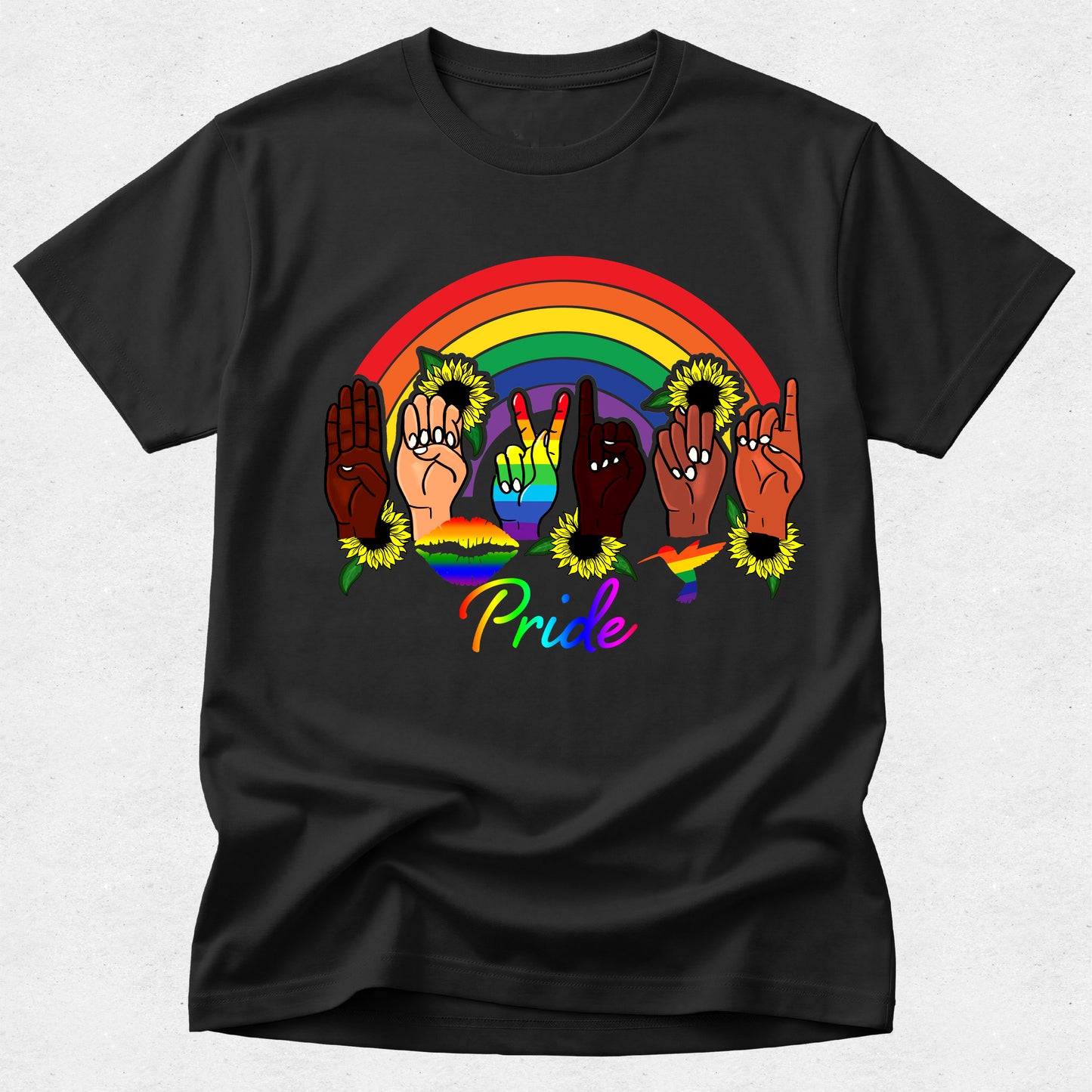 Rainbow Pride Hands Tshirt