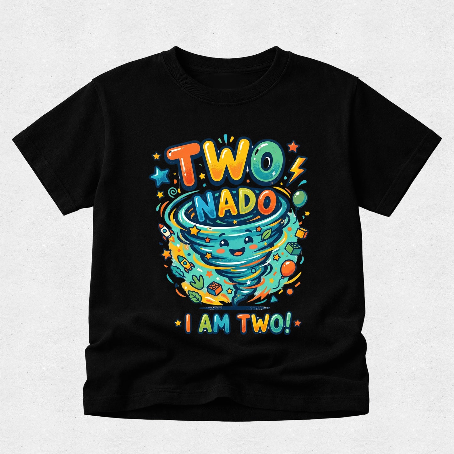 Two-Nado Birthday Tshirt - I am Two!