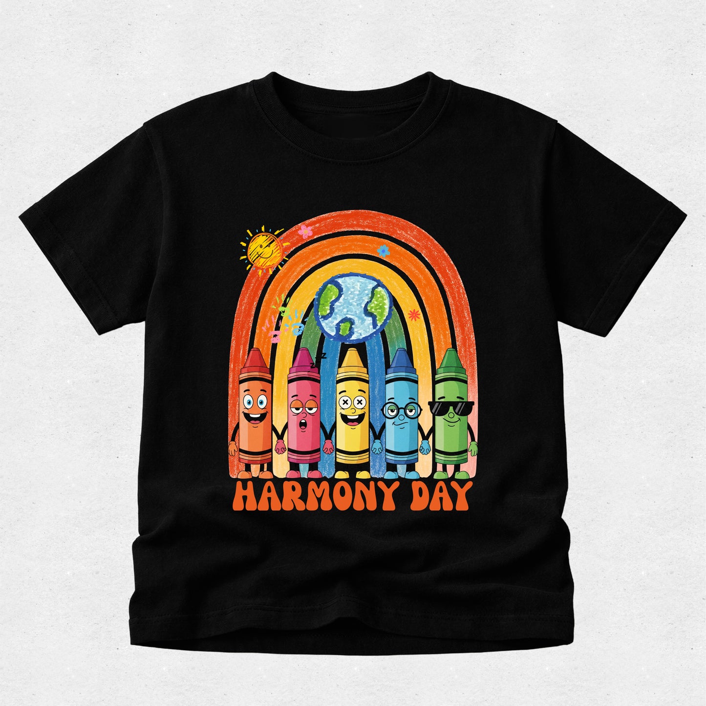 Rainbow Crayon - Harmony Day Tshirt