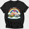 It's Book Week Tshirt - Rainbow Apple Clouds