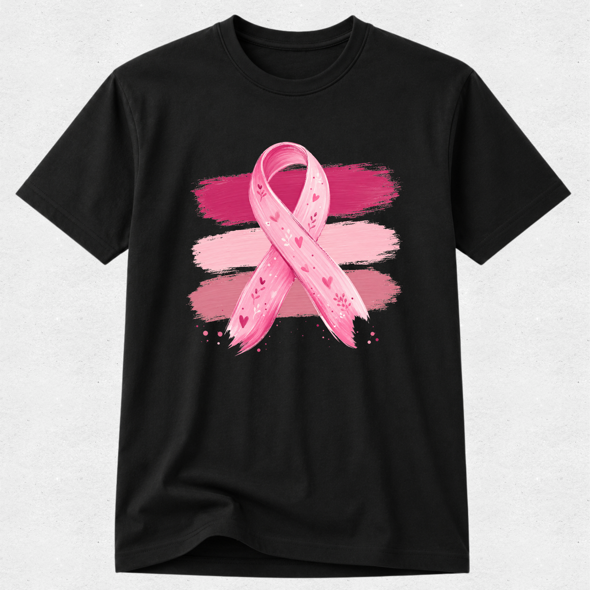 Ribbon Hearts - Breast Cancer Awareness Tshirt