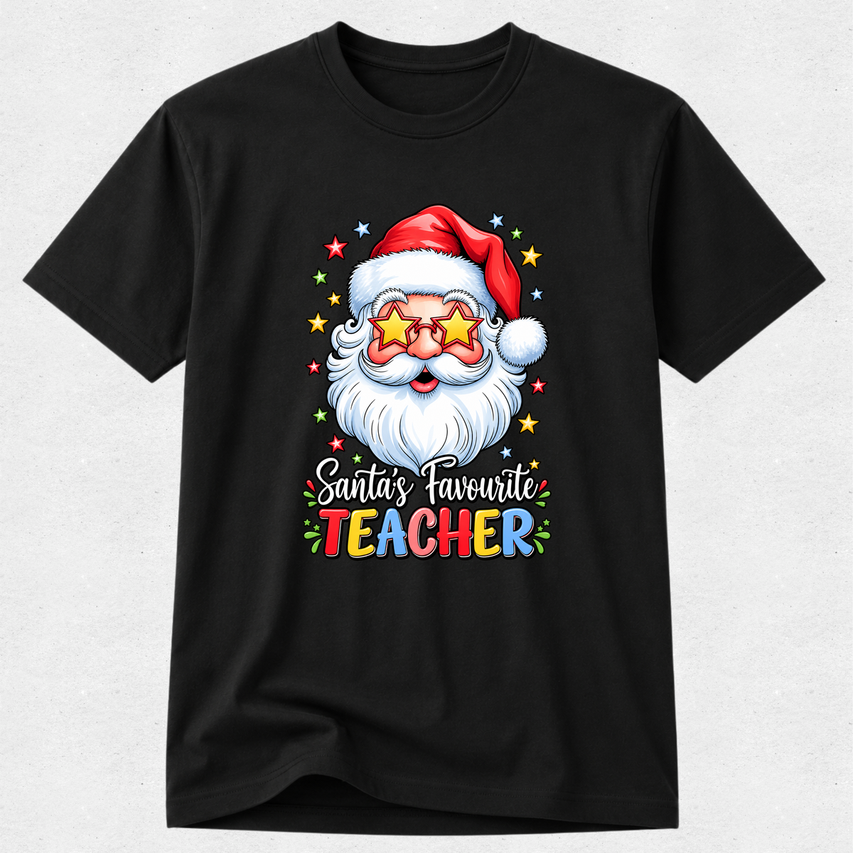Santa's Favourite Teacher - Christmas Tshirt