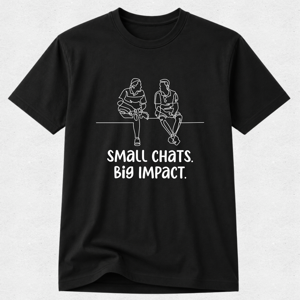 Small Chats Big Impact Boys - Mental Health & Kindness Tshirt