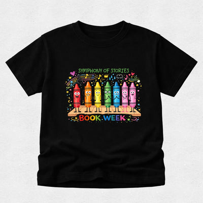 Symphony of Stories Tshirt - Book Week - Crayons