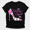Birthday Queen & Squad Matching Tshirts - Pink and Silver Diamond Rhinestone