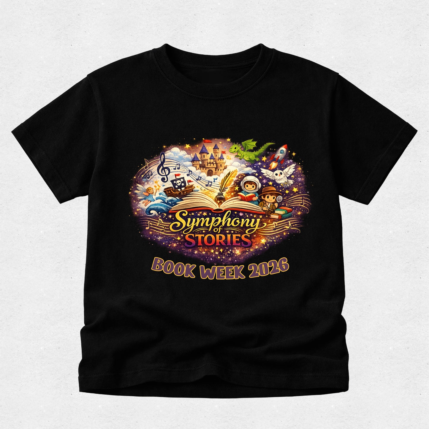Symphony of Stories Tshirt - Book Week 2026 - Musical Instruments