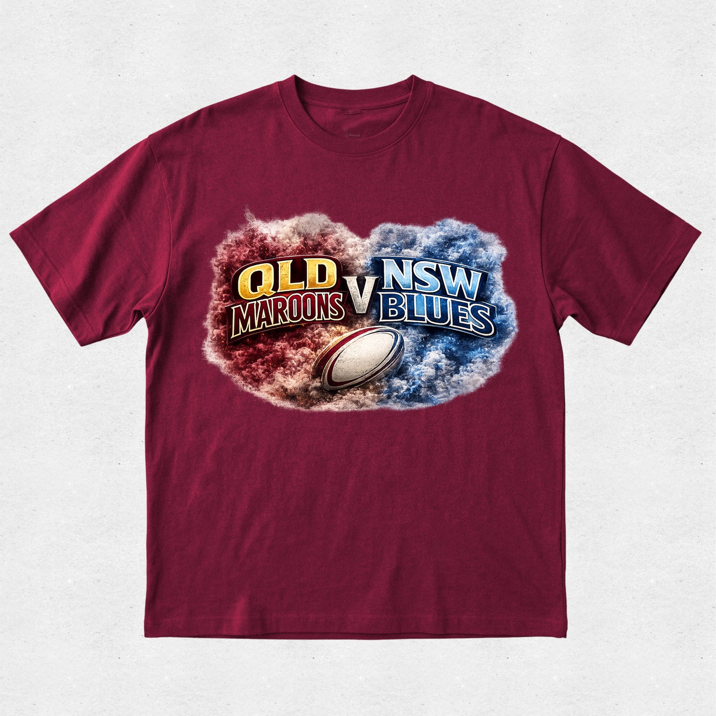 QLD Maroons Versus NSW Blues Supporter Tshirt - State of Origin