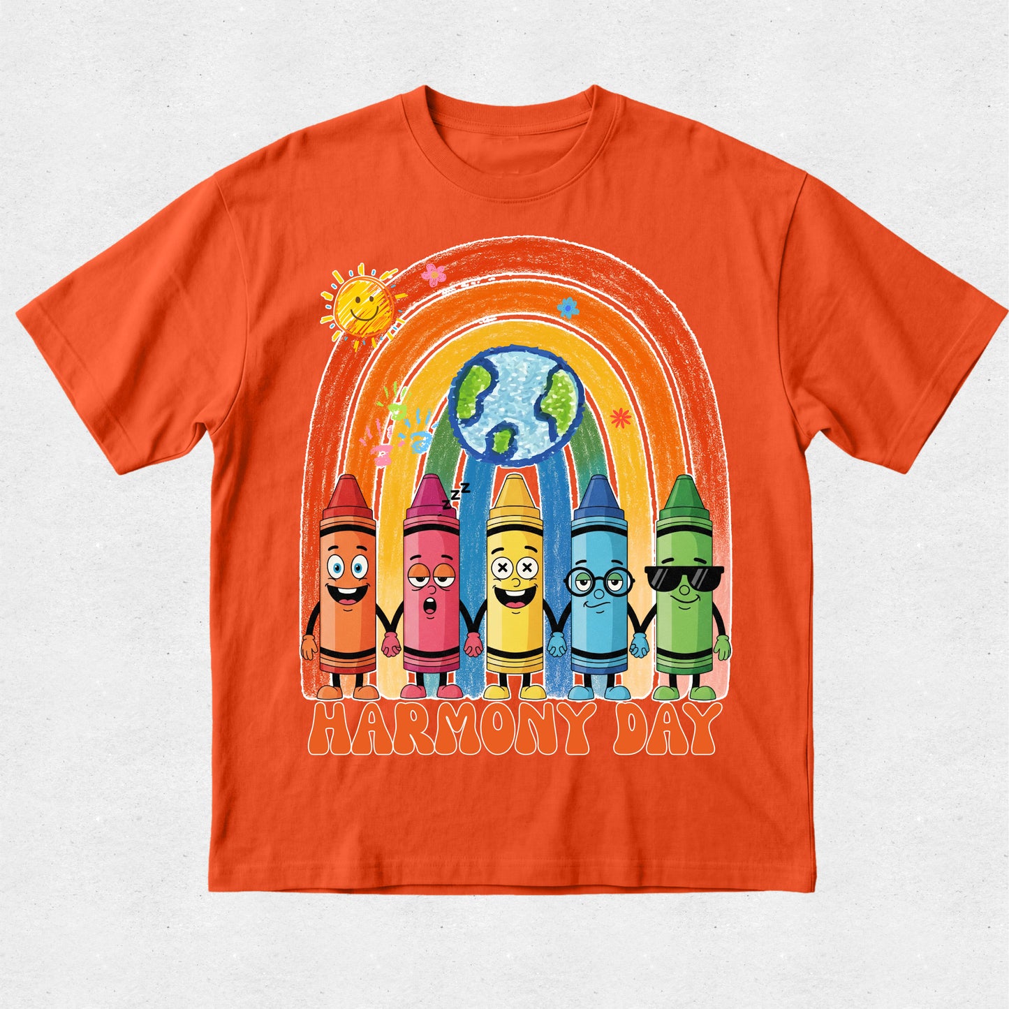 Rainbow Crayon - Harmony Day Tshirt