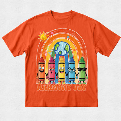 Rainbow Crayon - Harmony Day Tshirt
