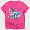 Girls Just Wanna Have Fun Tshirt - 80s Theme Tee