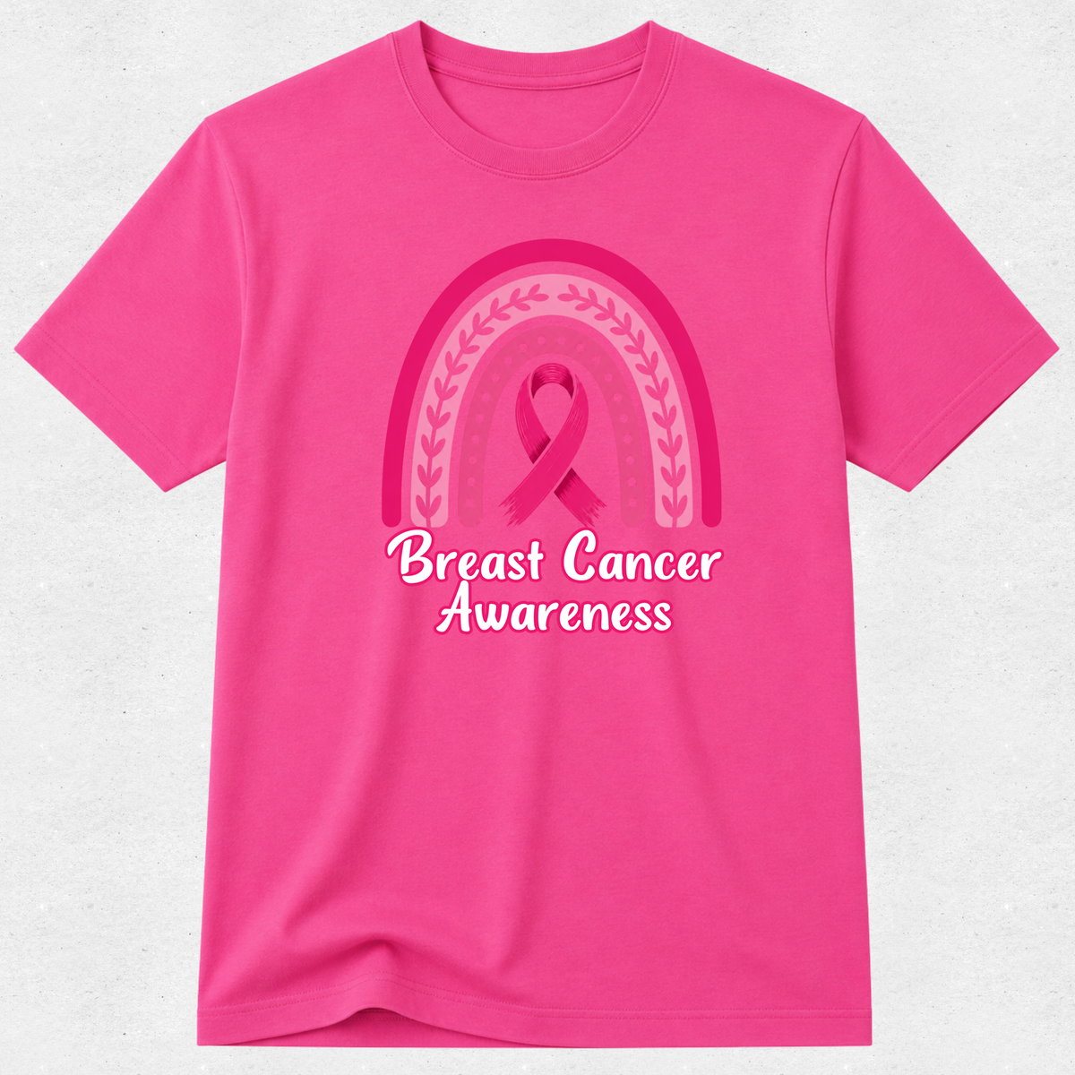 Ribbon Rainbow - Breast Cancer Awareness Tshirt