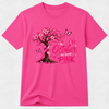 Pink Tree Ribbon Support - Breast Cancer Awareness Tshirt