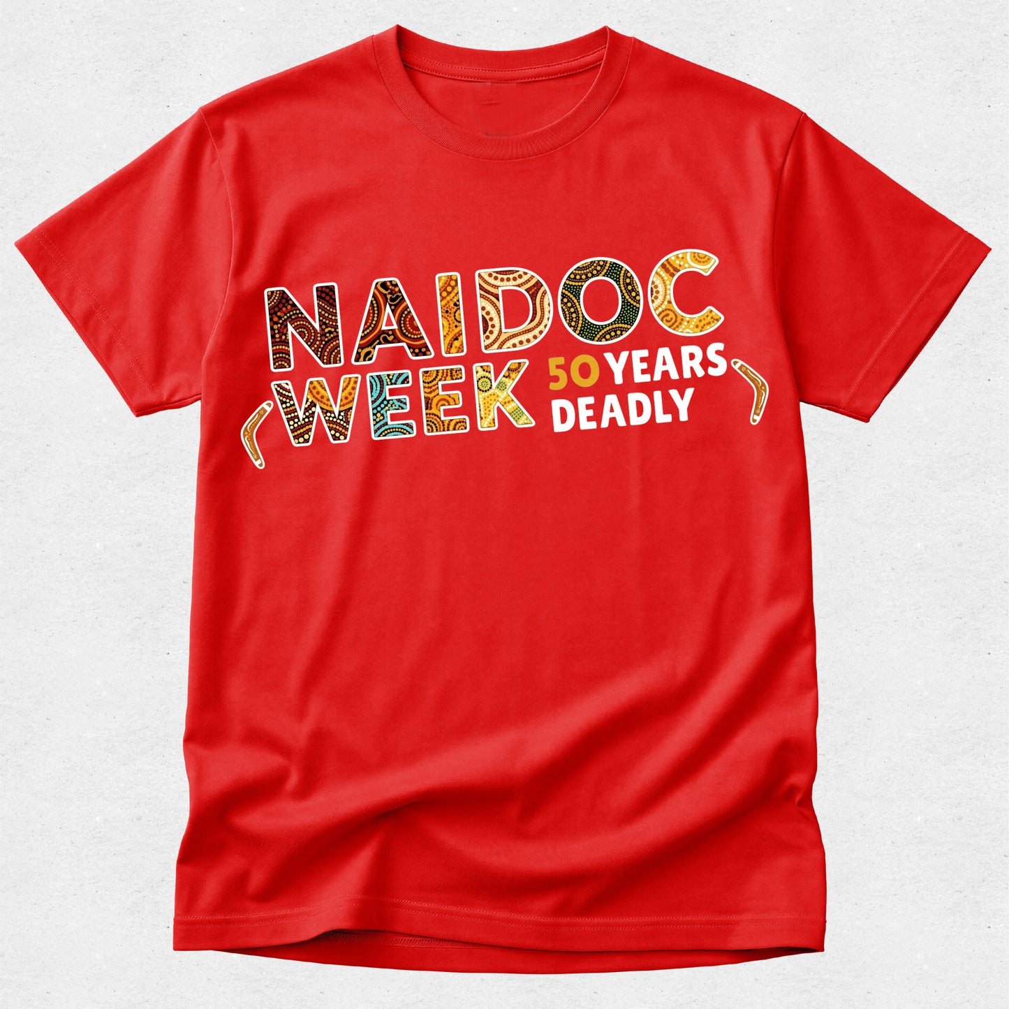 NAIDOC Week Tshirt – 50 Years Deadly - Honour Culture