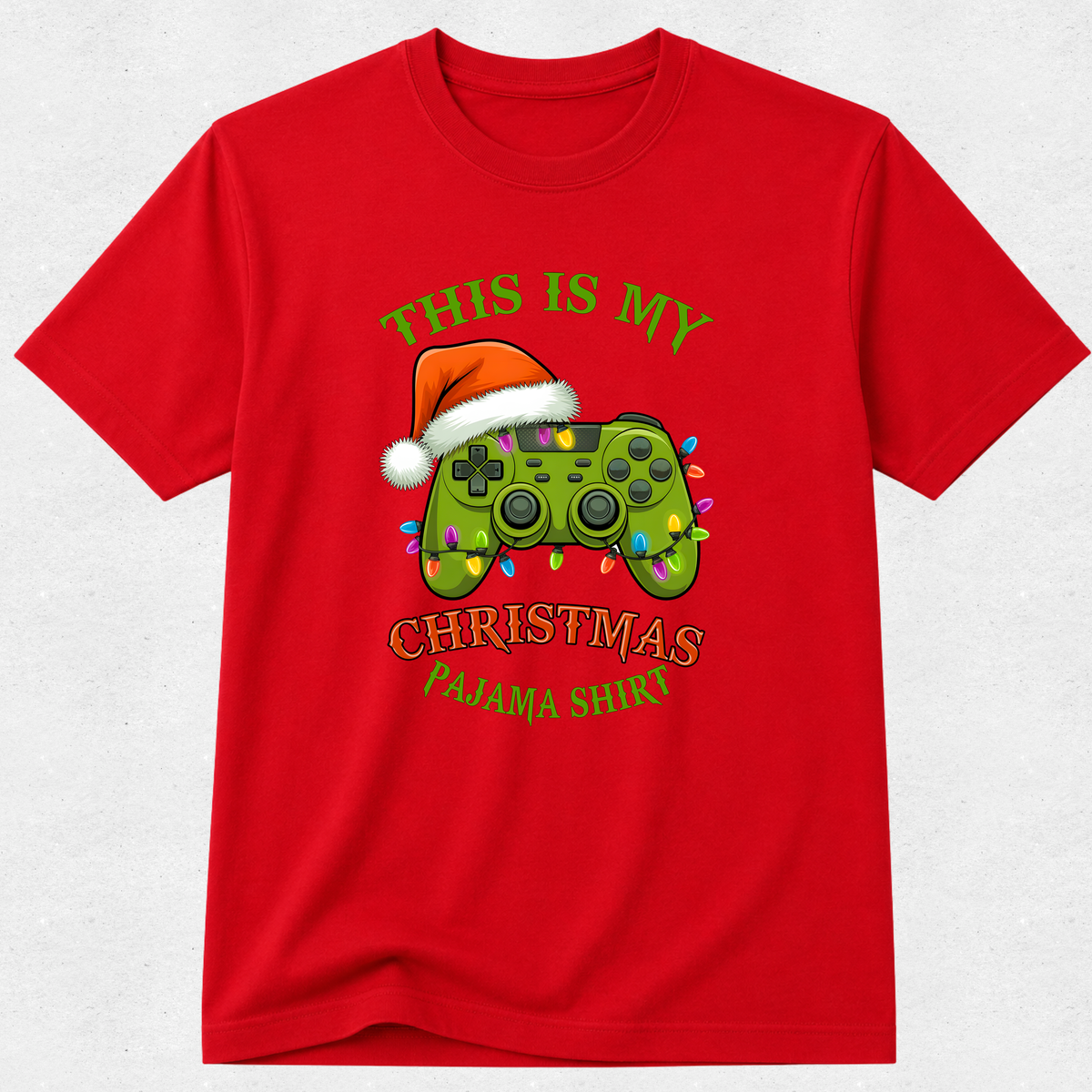 Christmas Pajama Shirt - Gamer Style