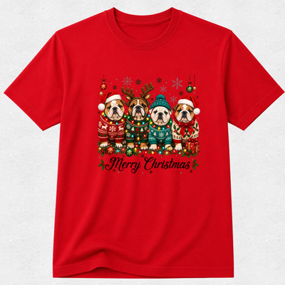 Merry Christmas Pugs Edition Tshirt