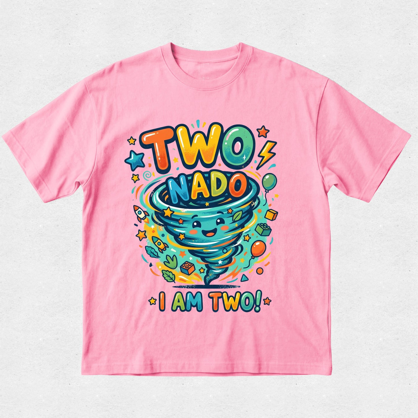 Two-Nado Birthday Tshirt - I am Two!
