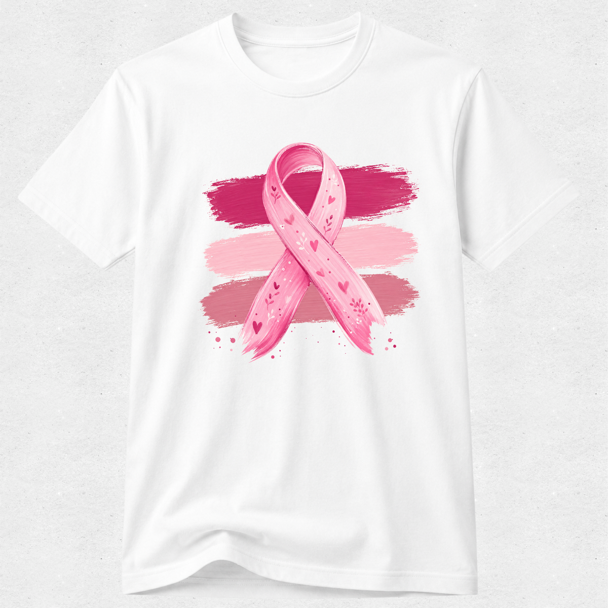 Ribbon Hearts - Breast Cancer Awareness Tshirt