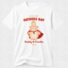 Teddy Bear Crown Cape -  Our First Fathers Day Matching Tshirt