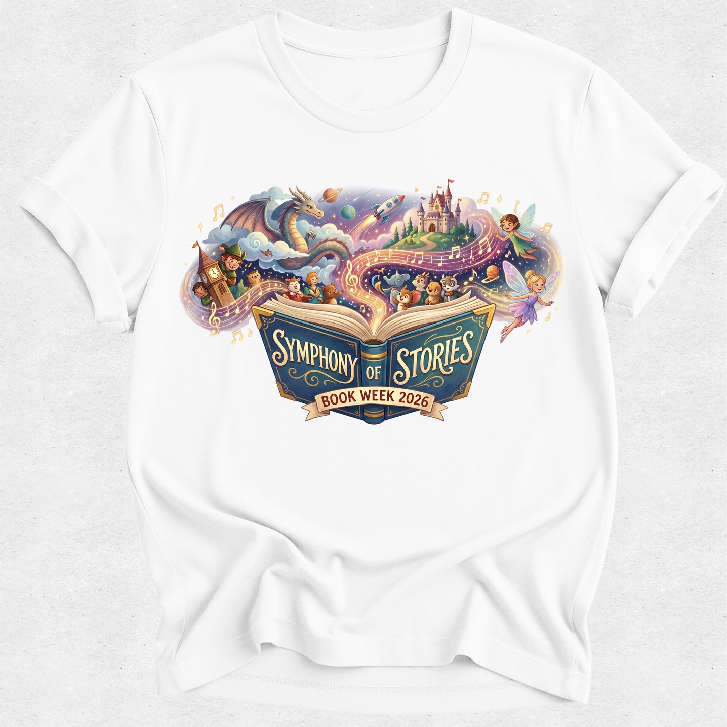 Symphony of Stories Tshirt - Book Week 2026 - Open Book