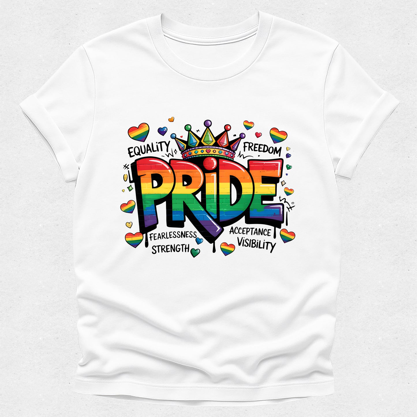 Rainbow Pride Crown Tshirt