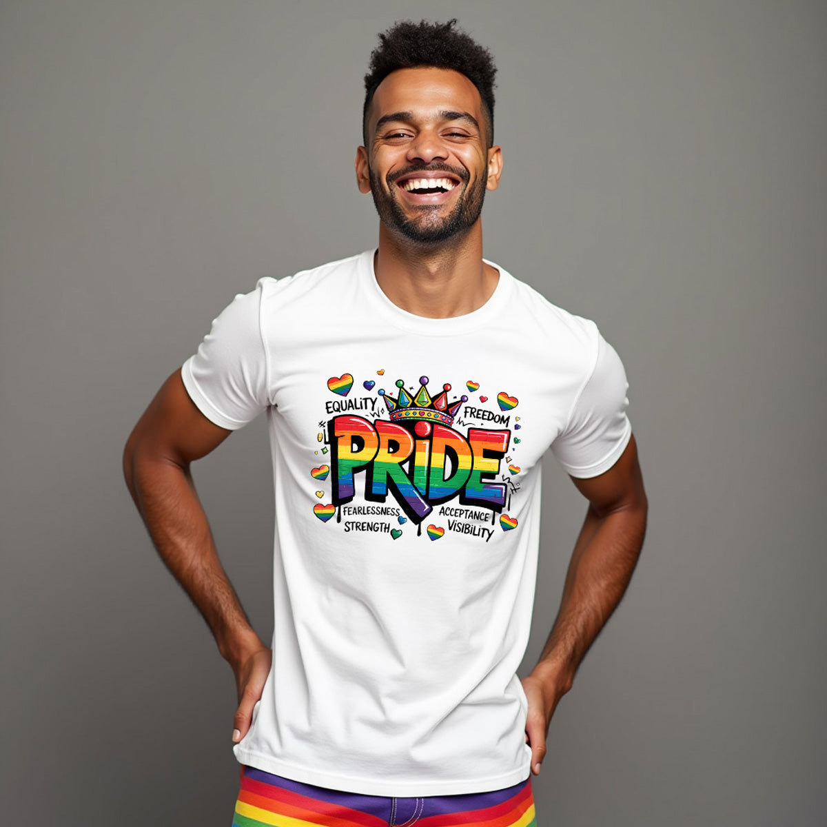 Rainbow Pride Crown Tshirt