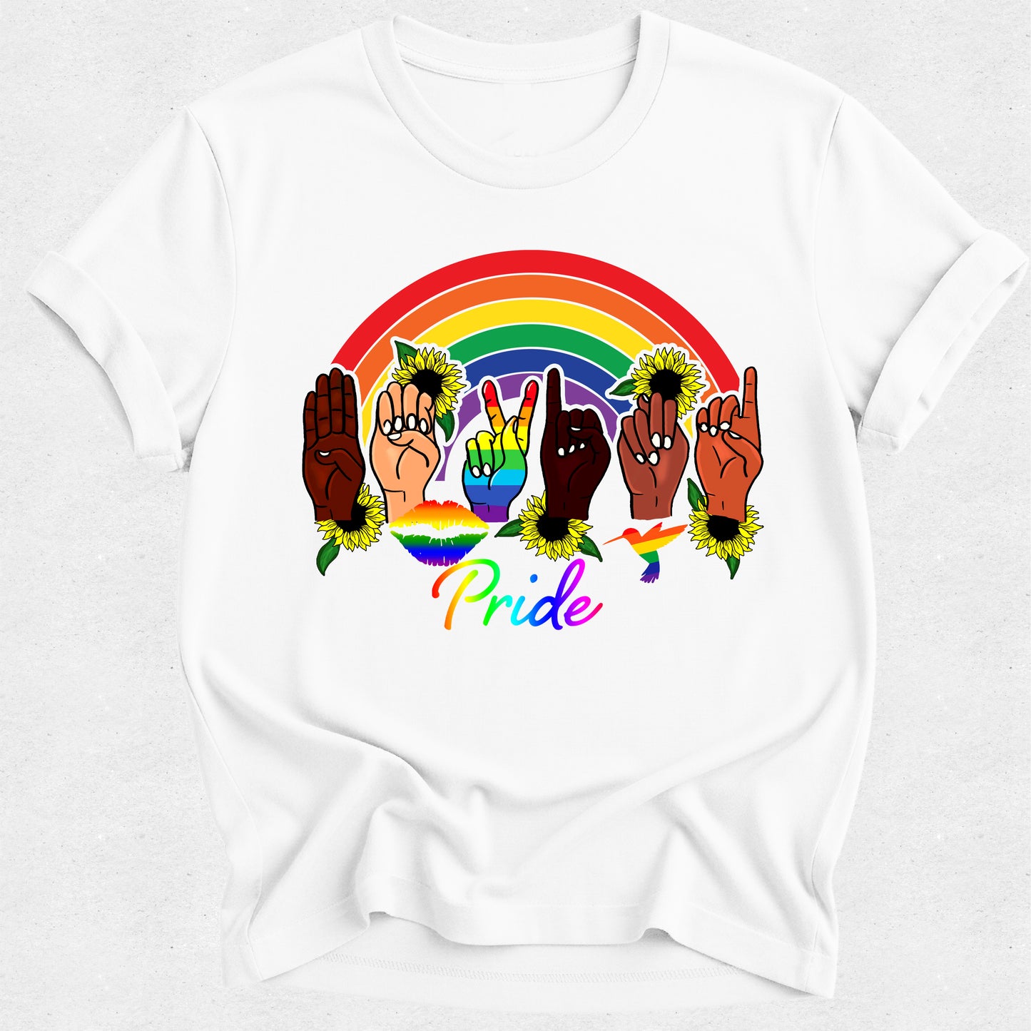 Rainbow Pride Hands Tshirt