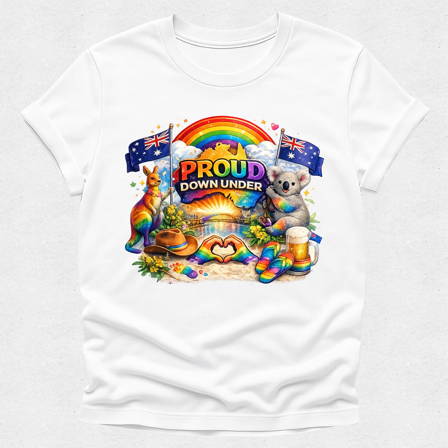 Proud Down Under Pride Tshirt