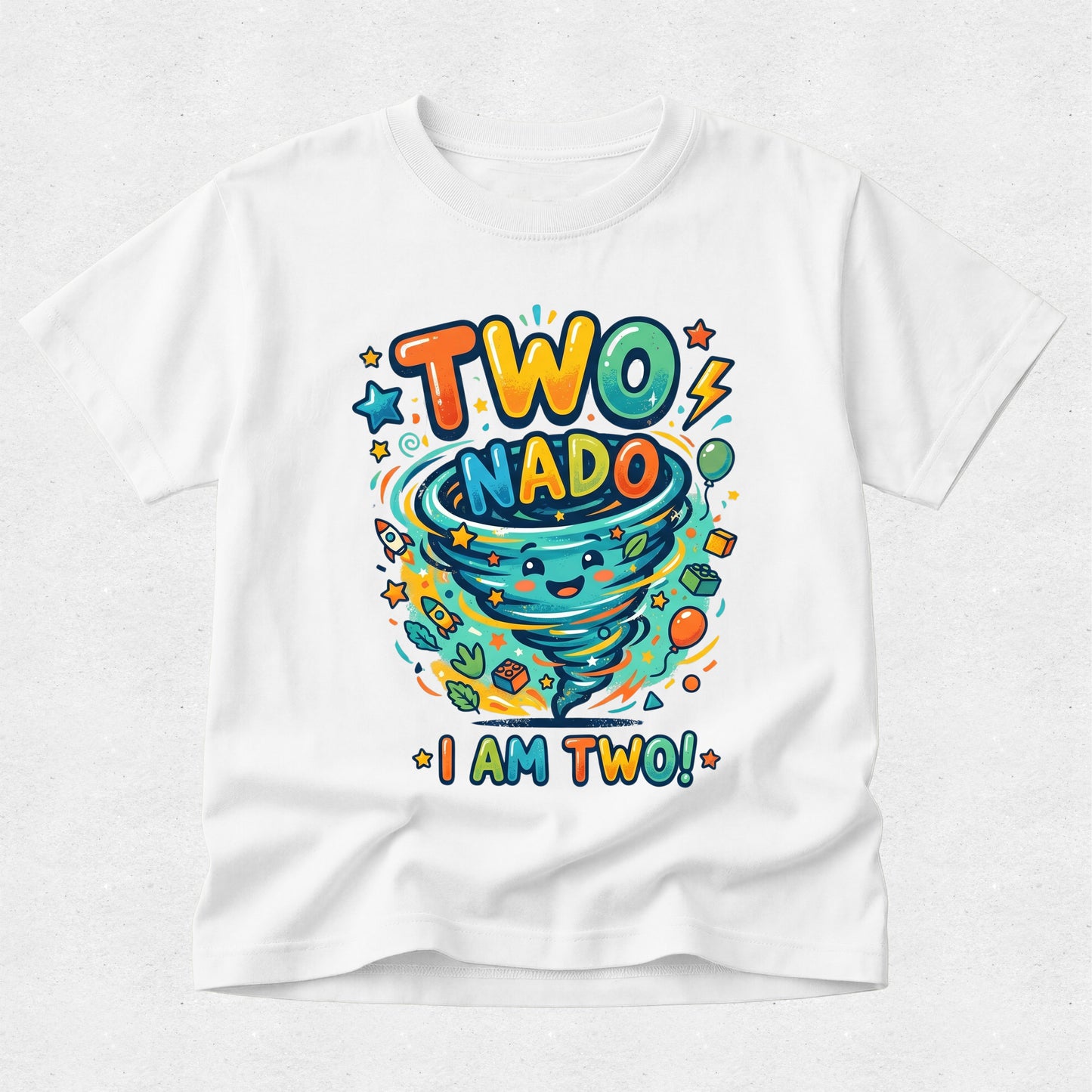 Two-Nado Birthday Tshirt - I am Two!