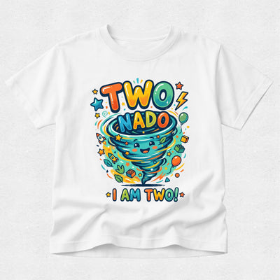 Two-Nado Birthday Tshirt - I am Two!