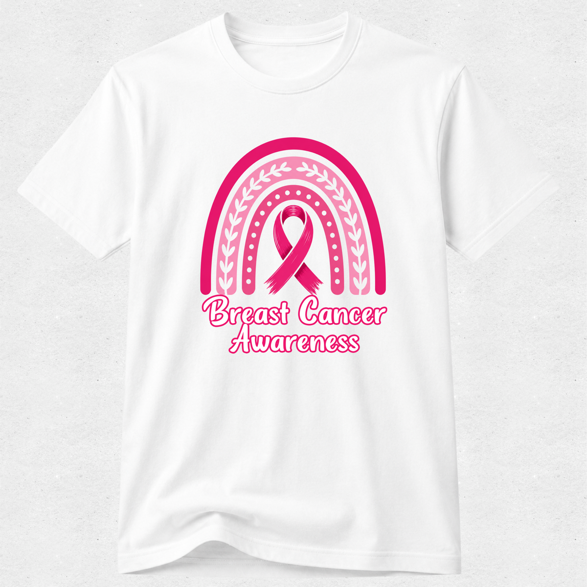 Ribbon Rainbow - Breast Cancer Awareness Tshirt