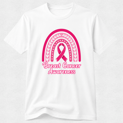 Ribbon Rainbow - Breast Cancer Awareness Tshirt