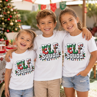 Elf Squad - Family & Friends Matching Christmas Tshirt