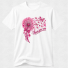 Never Give Up Ribbon Support - Breast Cancer Awareness Tshirt