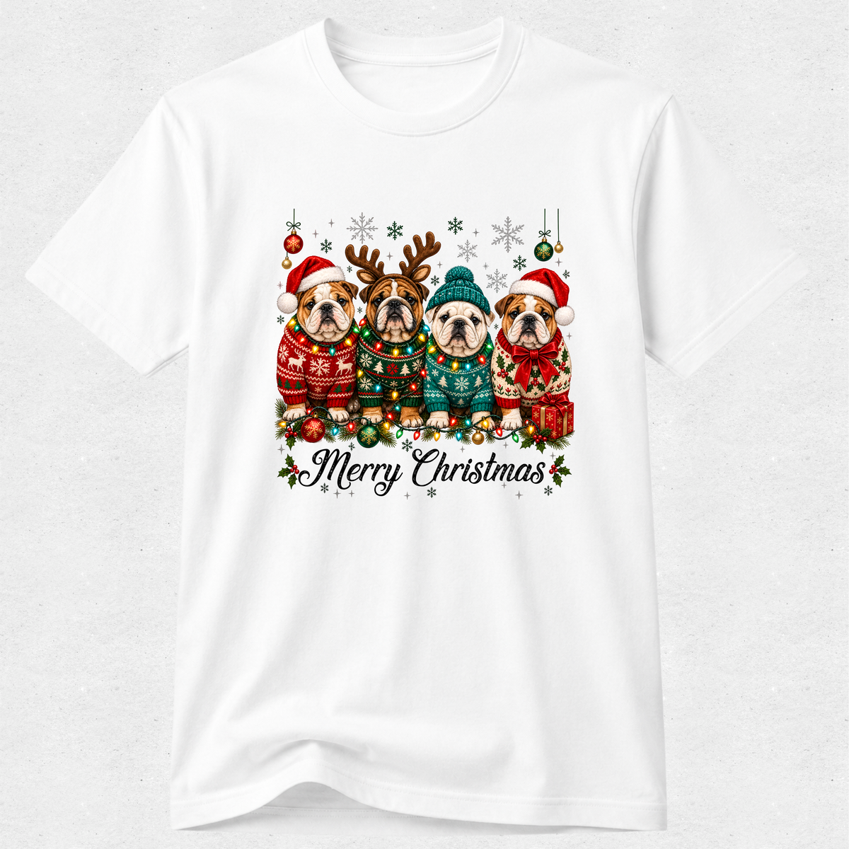 Merry Christmas Pugs Edition Tshirt