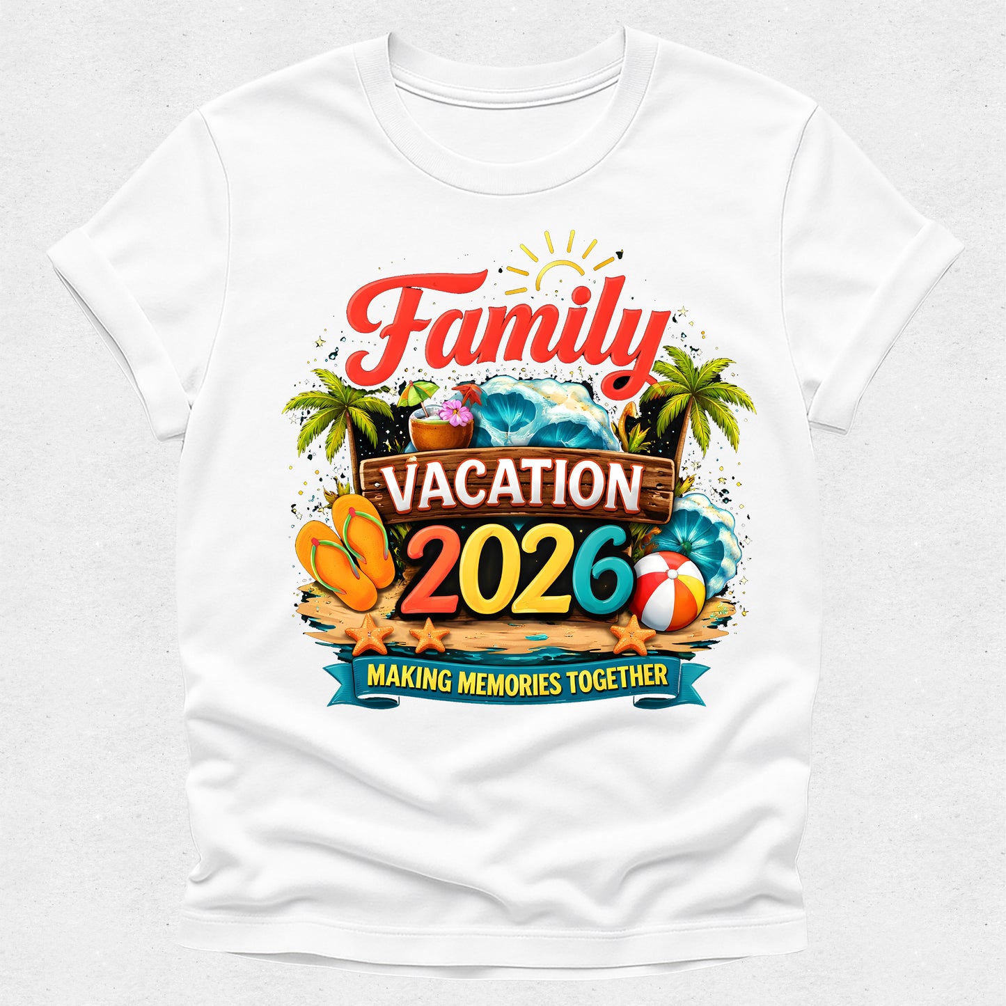 Family Vacation - Making Memories Together 2026 - Matching Tshirt