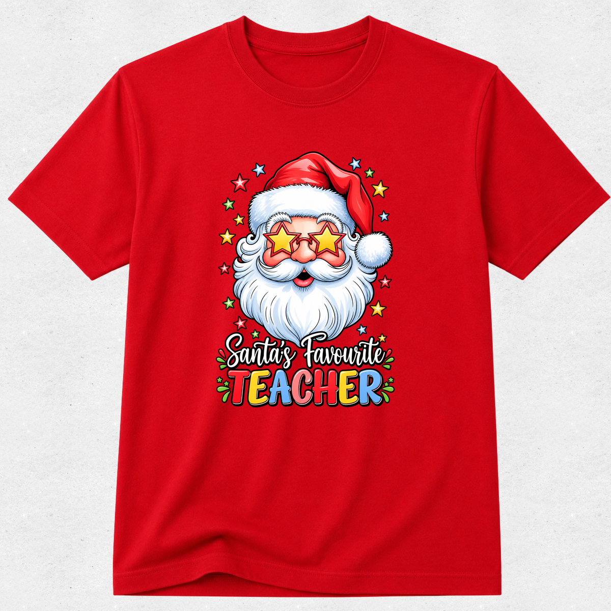 Santa's Favourite Teacher - Christmas Tshirt