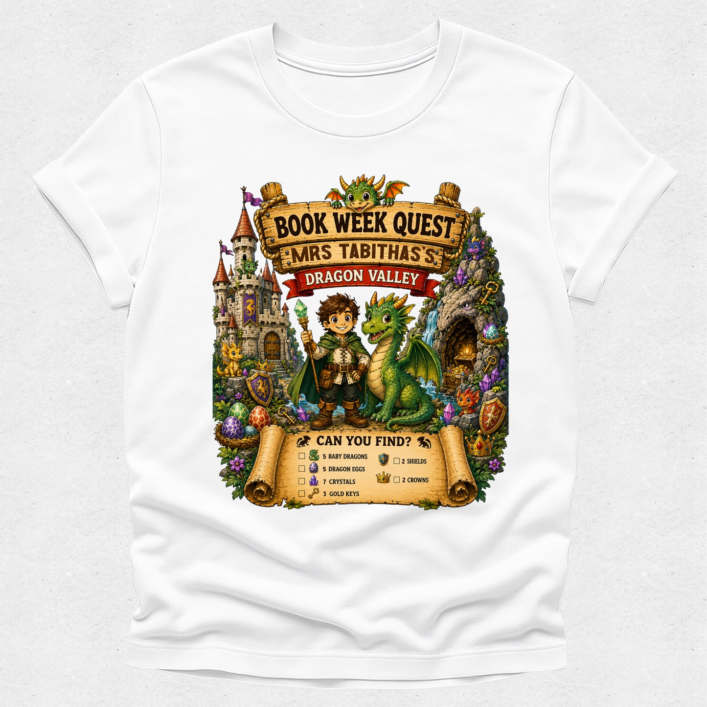 Interactive Book Week Quest Tshirt - Dragon