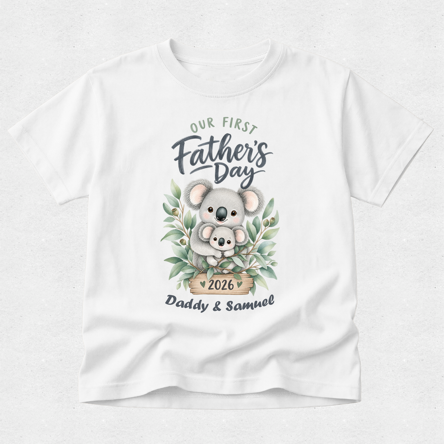Aussie Koala -  Our First Fathers Day Matching Tshirt