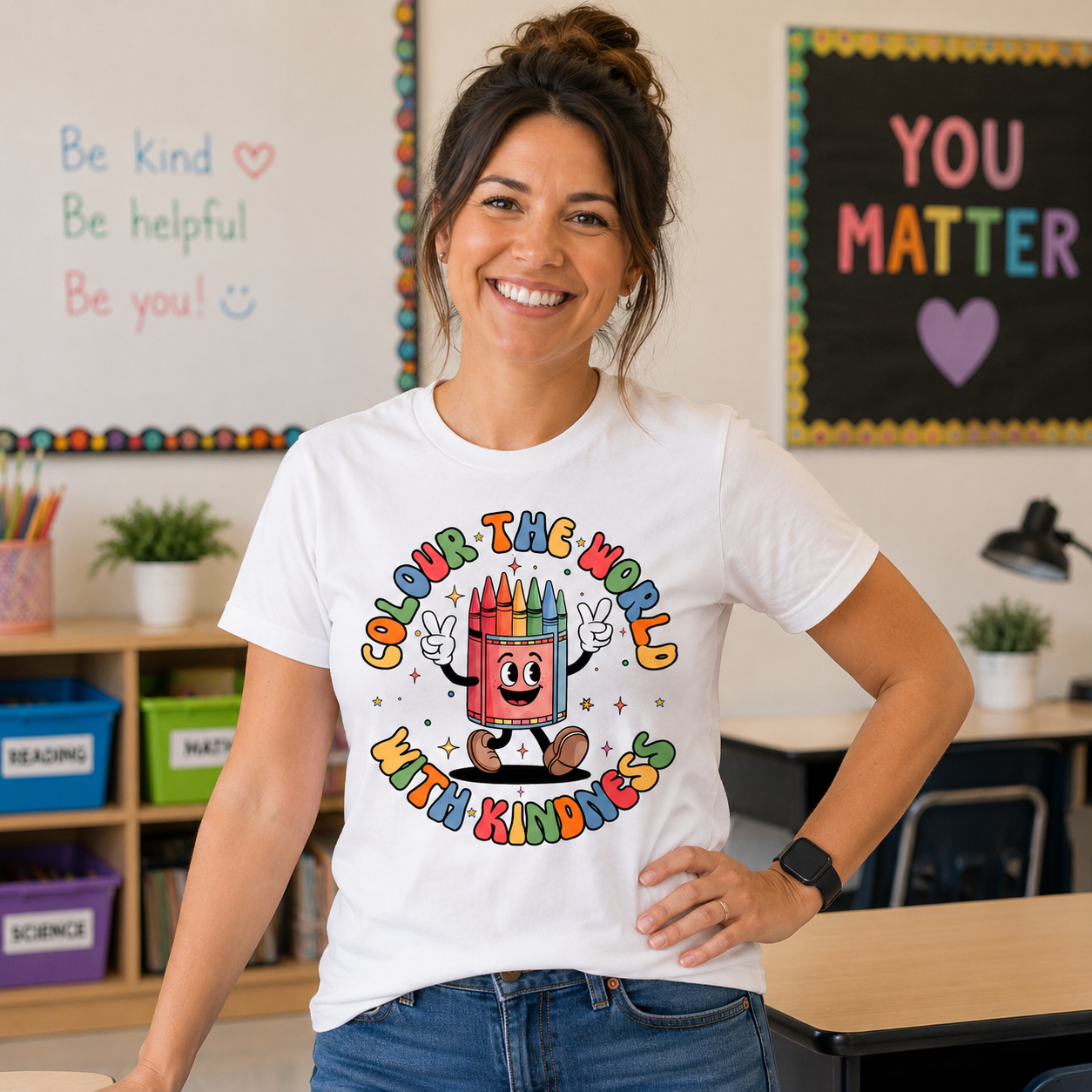 Colour the World with Kindness - Harmony Day Tshirt