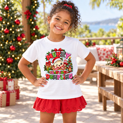 Merry Glitter Squishy Dumpling - Christmas Tshirt