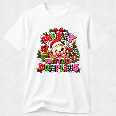 Merry Glitter Squishy Dumpling - Christmas Tshirt